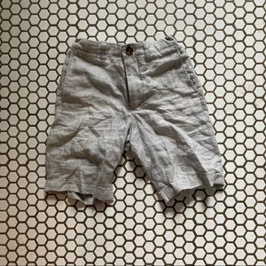 Linen Grey/Cream Boys Crewcuts Shorts Size 8